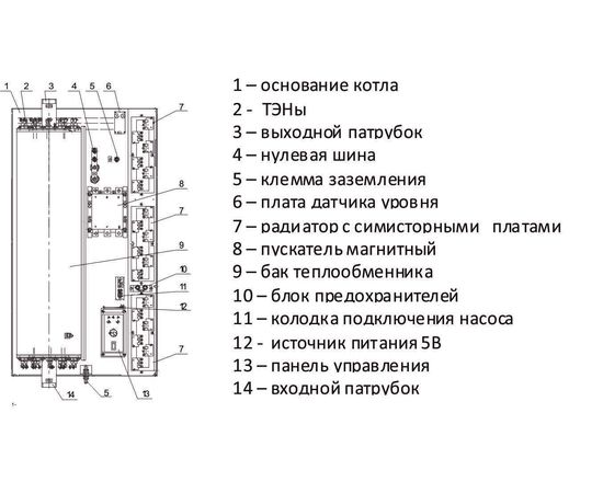 Котёл электрический РЭКО 70 кВт, 380 В