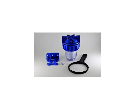 Фильтр магистральный (колба) 5", CFC-5K, резьба 1", с картриджем NT-5 сетка UNIPUMP